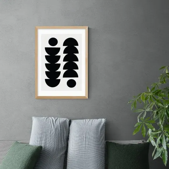 Abstract Wall Print - Black, Archival Paper