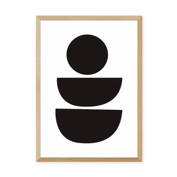 Abstract Wall Print - Black, Archival Paper