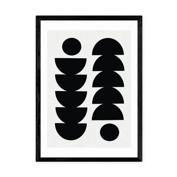 Abstract Wall Print - Black, Archival Paper