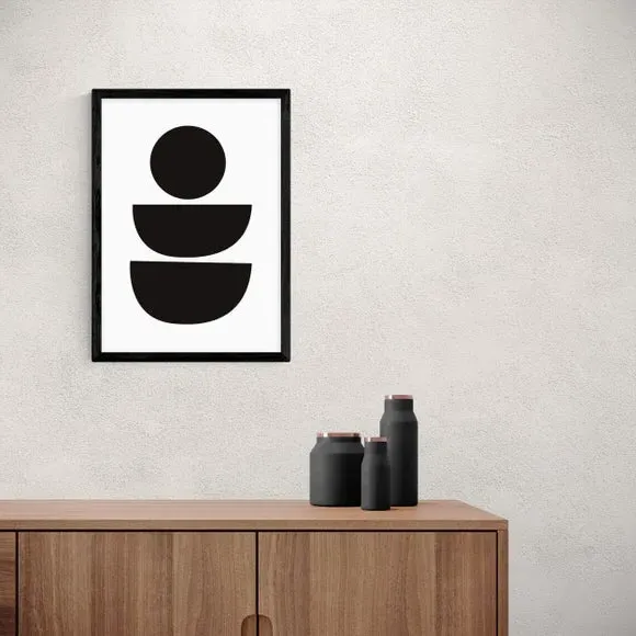 Abstract Wall Print - Black, Archival Paper