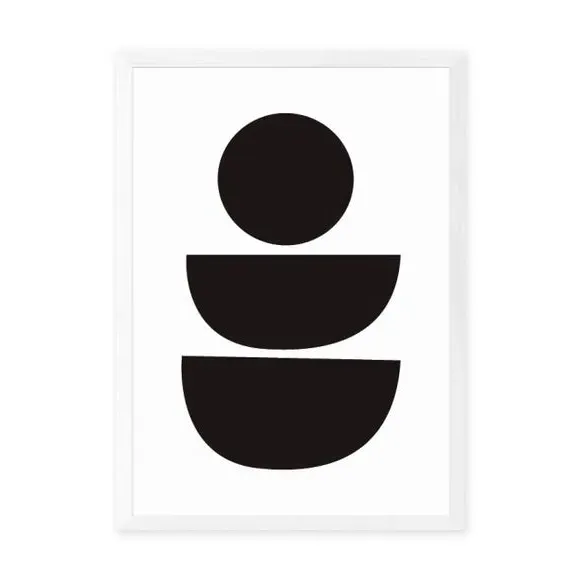 Abstract Wall Print - Black, Archival Paper