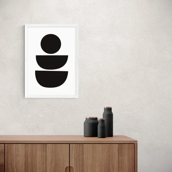 Abstract Wall Print - Black, Archival Paper