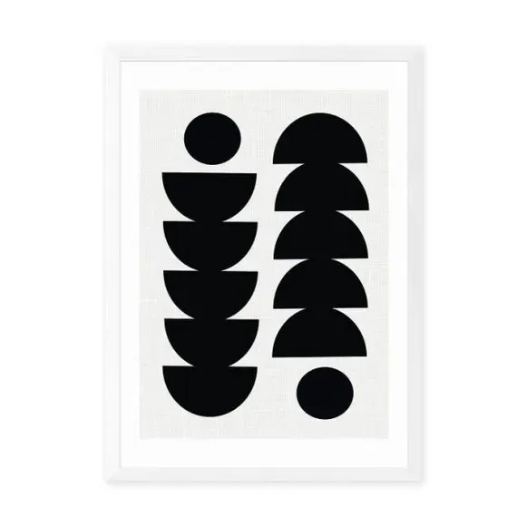 Abstract Wall Print - Black, Archival Paper