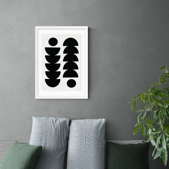 Abstract Wall Print - Black, Archival Paper