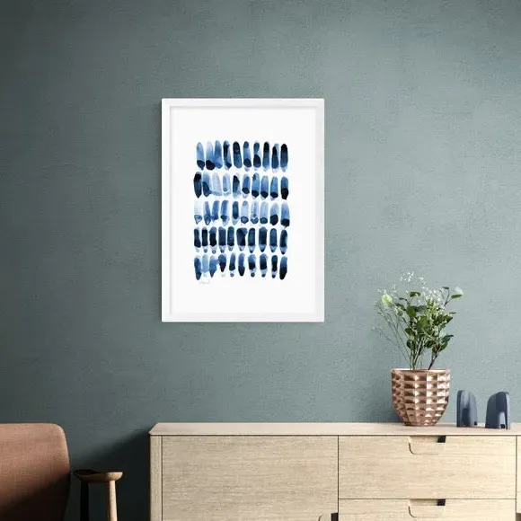 Abstract Wall Print - Blue