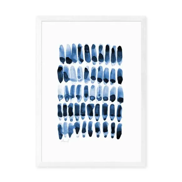 Abstract Wall Print - Blue