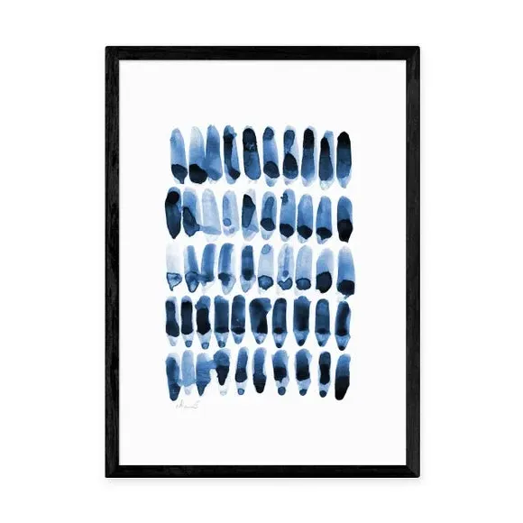 Abstract Wall Print - Blue