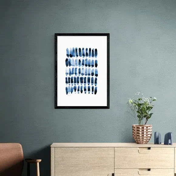 Abstract Wall Print - Blue