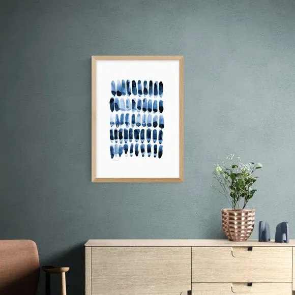 Abstract Wall Print - Blue