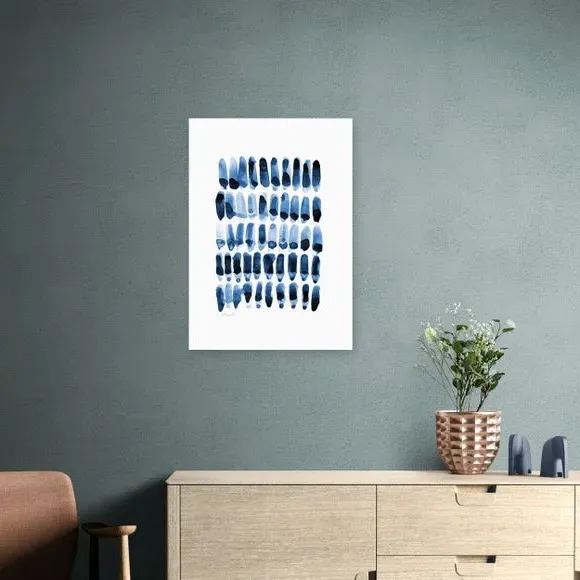 Abstract Wall Print - Blue image
