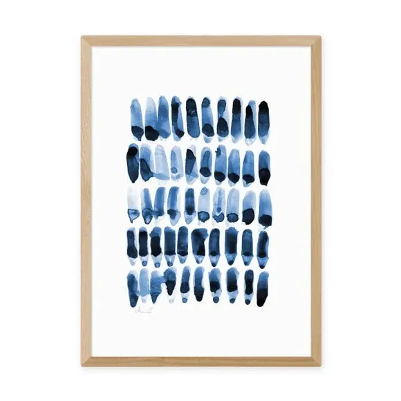 Abstract Wall Print - Blue