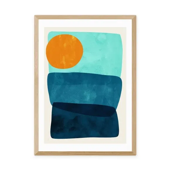 Abstract Wall Print - Multicolor, Archival Paper