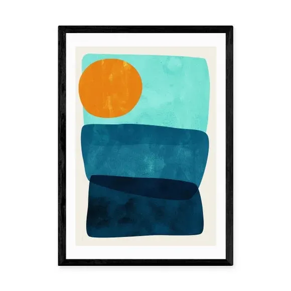 Abstract Wall Print - Multicolor, Archival Paper