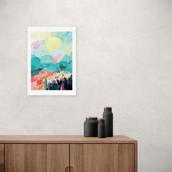 Abstract Wall Print - Multicolor, Archival Paper image