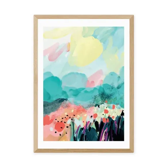 Abstract Wall Print - Multicolor, Archival Paper