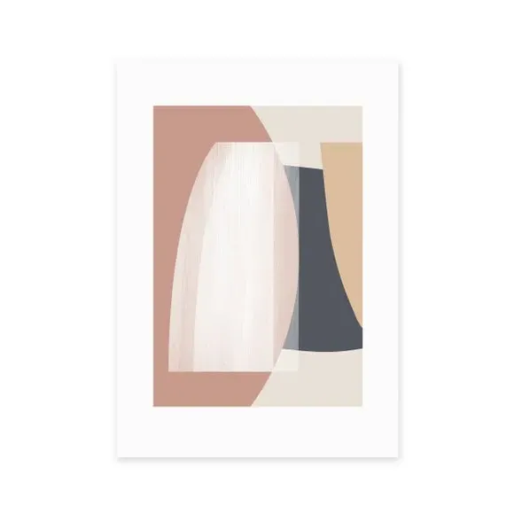 Abstract Wall Print - Multicolor, Paper
