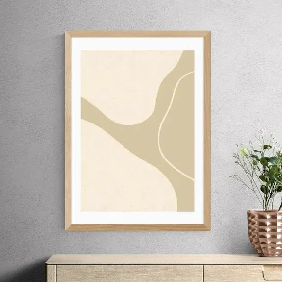 Abstract Wall Print - Natural, Archival Paper