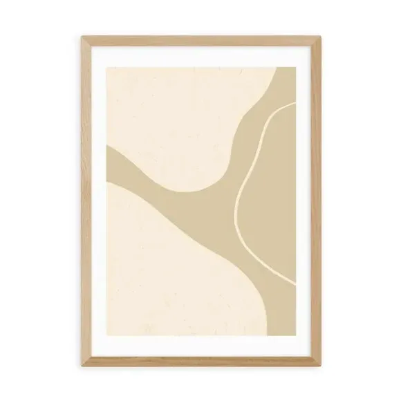 Abstract Wall Print - Natural, Archival Paper