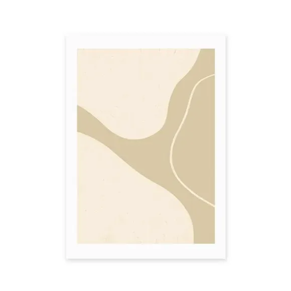 Abstract Wall Print - Natural, Archival Paper