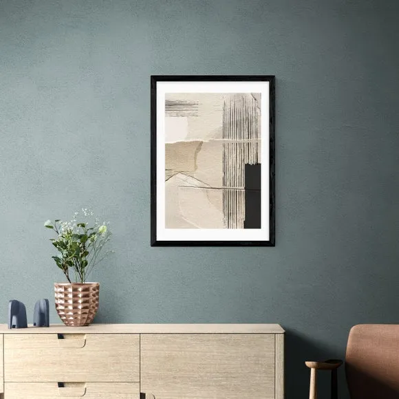 Abstract Wall Print - Natural, Paper