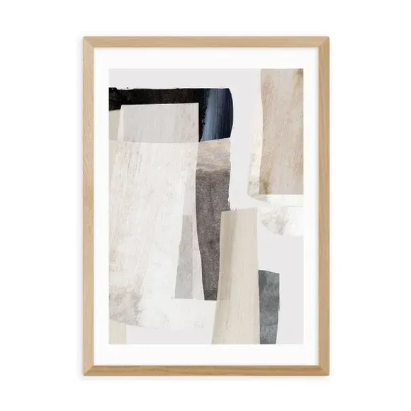 Abstract Wall Print - Natural, Paper