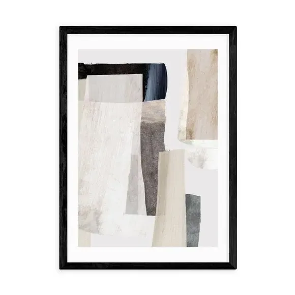 Abstract Wall Print - Natural, Paper