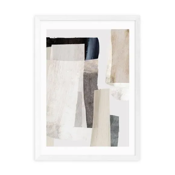 Abstract Wall Print - Natural, Paper