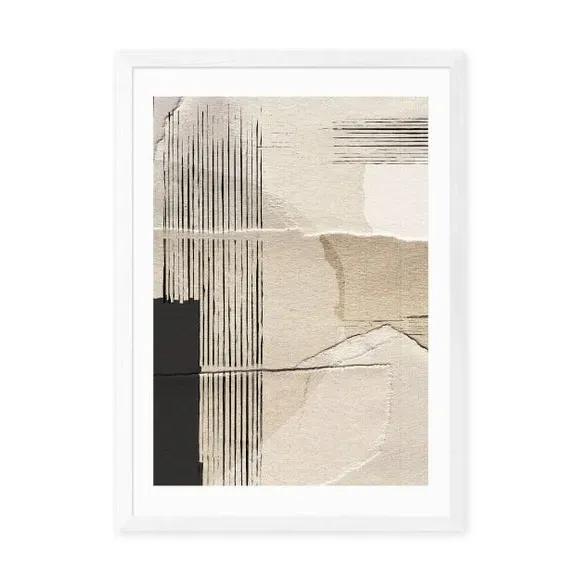 Abstract Wall Print - Natural, Paper