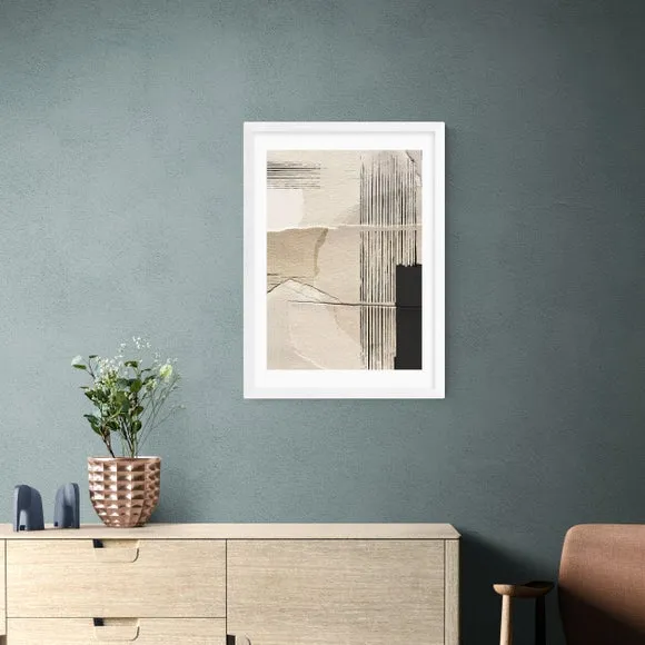 Abstract Wall Print - Natural, Paper