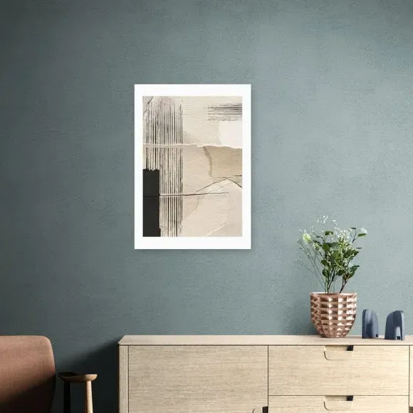 Abstract Wall Print - Natural, Paper image