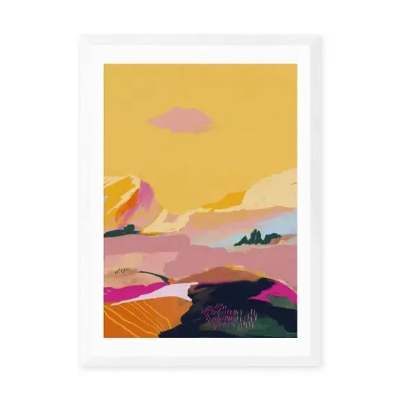 Abstract Wall Print - Pink, Archival Paper