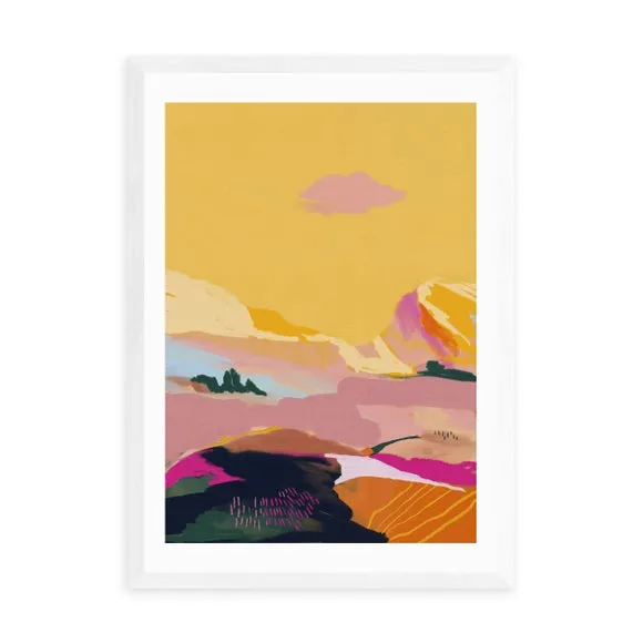 Abstract Wall Print - Pink, Archival Paper