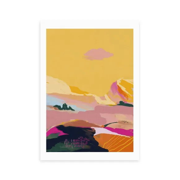 Abstract Wall Print - Pink, Archival Paper