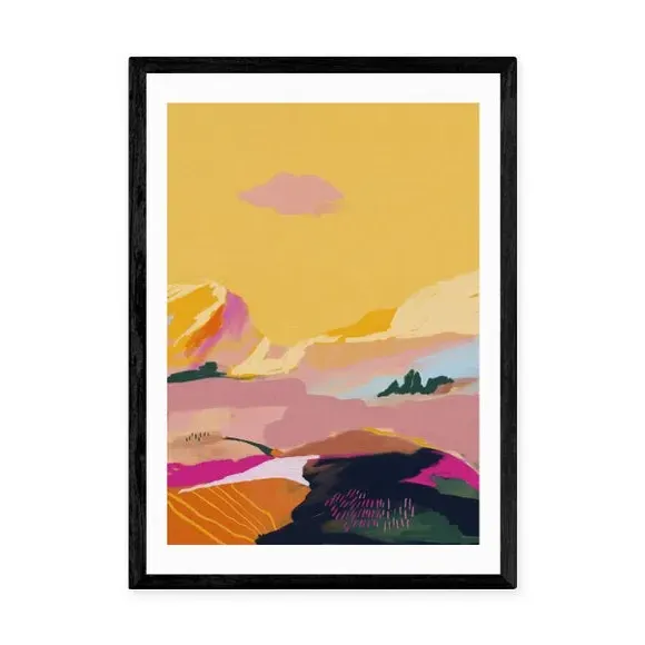 Abstract Wall Print - Pink, Archival Paper