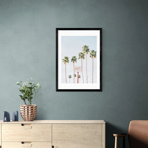 Aloha Hotel Wall Print - Blue, Paper