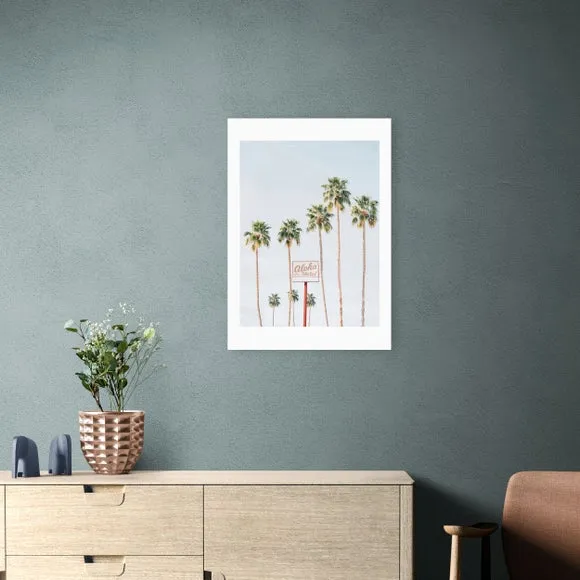Aloha Hotel Wall Print - Blue, Paper image