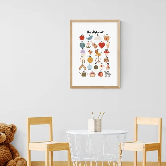 Alphabet Wall Print - Multicolor, Paper