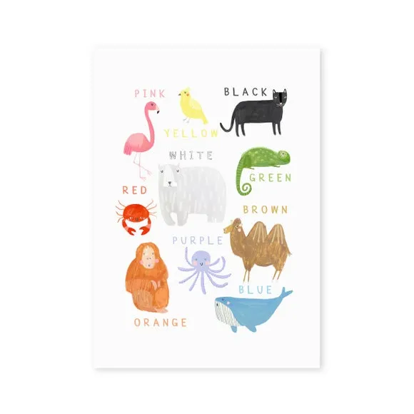 Animal Print Wall Art - Multicolor, Paper