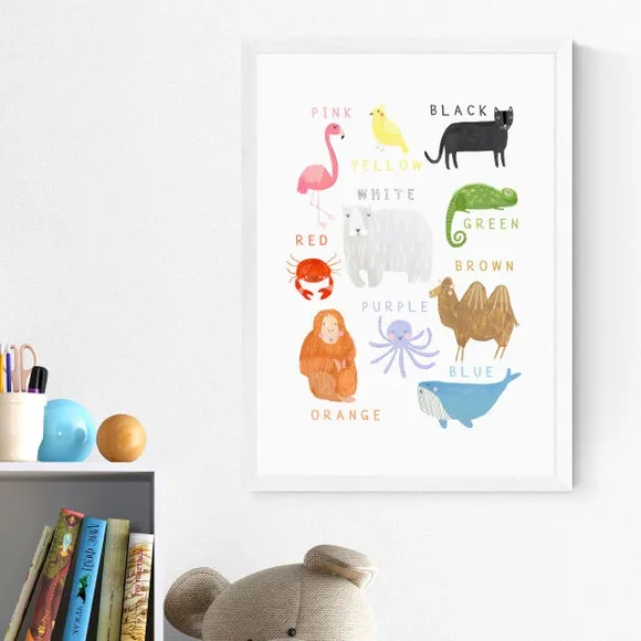 Animal Print Wall Art - Multicolor, Paper image