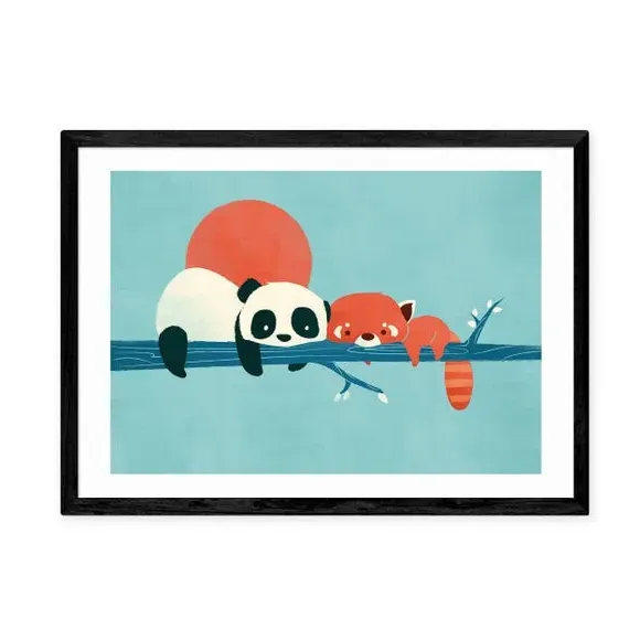 Animal Wall Print - Blue, Archival Paper