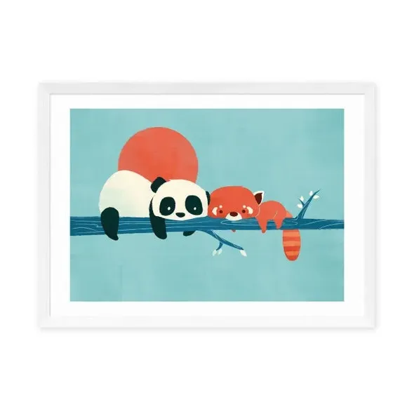 Animal Wall Print - Blue, Archival Paper