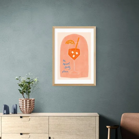 Aperol Art Print - Peach