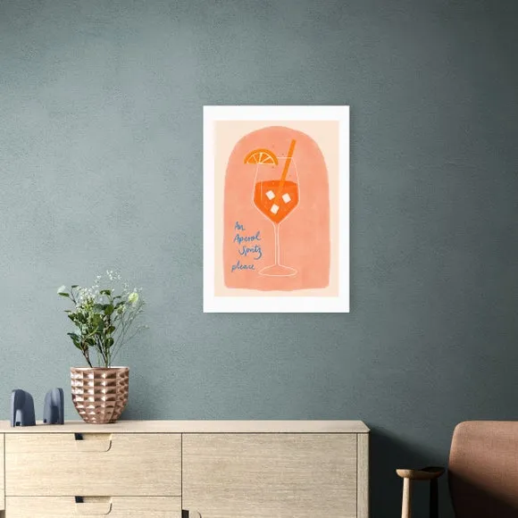 Aperol Art Print - Peach image