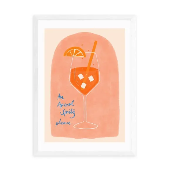 Aperol Art Print - Peach