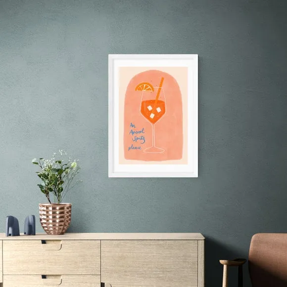 Aperol Art Print - Peach