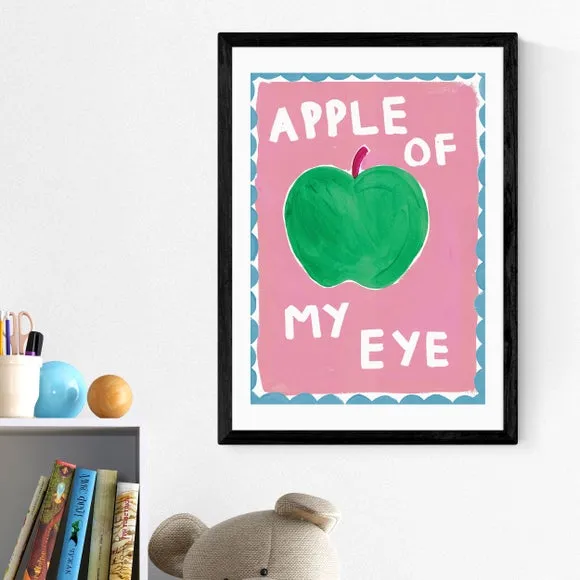 Apple of My Eye Wall Print - Pink