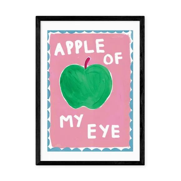 Apple of My Eye Wall Print - Pink