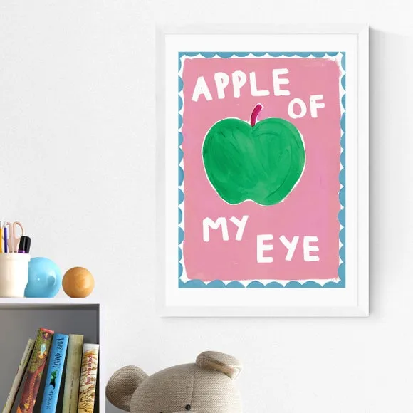Apple of My Eye Wall Print - Pink
