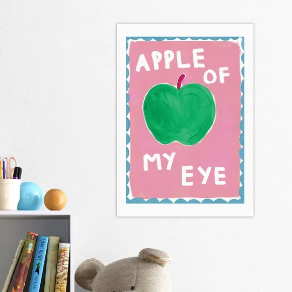 Apple of My Eye Wall Print - Pink image