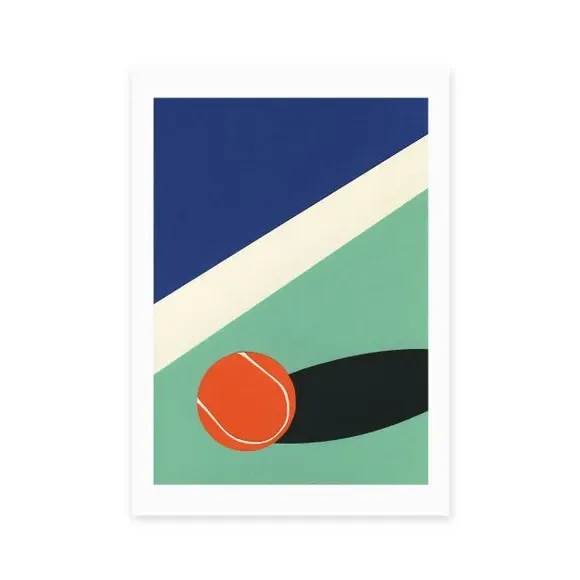 Arizona Tennis Club II Art Print - Multicolor